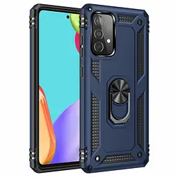 Ударостійкий чохол Serge Ring for Magnet для Samsung Galaxy A72 4G / A72 5G Темно-синій - мініатюра 2