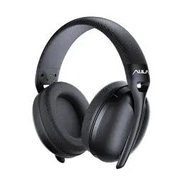 Навушники Aula S6 wireless headset 3 in 1, Black (6948391235554), Bluetooth, 2.4 ГГц, USB Type-C, висувний мікрофон, чутливість мікрофону -38 дБ, чутливість навушників 121 дБ