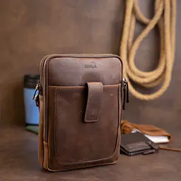 Чоловіча шкіряна сумка SHVIGEL 20х26,5х4,5 см sum0012316 - мініатюра 6