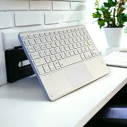 Бездротова клавіатура Primo KB01 Bluetooth з тачпадом White - мініатюра 4