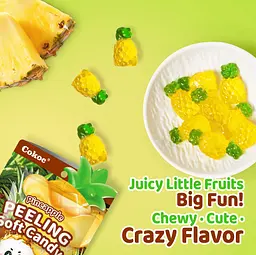 Желейні цукерки Cokoc Peeling Soft Candy Pineapple 75г - мініатюра 3
