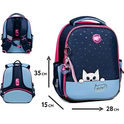 Рюкзак каркасний Yes H-100 Meow-Meow (559845) - мініатюра 9
