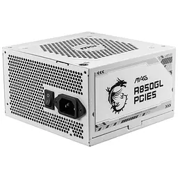 Блок живлення MSI 850W (MAG A850GL PCIE5 WHITE) - мініатюра 3