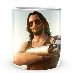 Кухоль GeekLand Cyberpunk 2077 Кіберпанк 2077 персонаж CY 02.582 330 мл білий - мініатюра 3