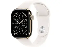 Смарт-годинник Apple Watch Series 11 GPS + Cellular 42mm Gold Titanium Case w. Light Blush Sport Band - S/M (MF8W4)