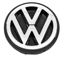 Емблема для Volkswagen T4 106 мм пластикова 3 пуклі