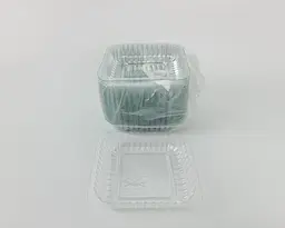 Кришка з PET-пластику для алюмінієвого контейнера SP84L, 100 шт, прямокутна для зберігання та доставки їжі, щільне прилягання - мініатюра 4
