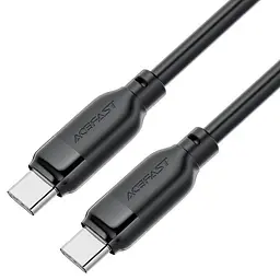 Кабель ACEFAST C16-03, Type-C to Type-C, 60W, 1.2m, TPE, TPU connectors, Чорний - мініатюра 3