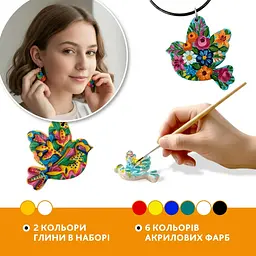 Творчий набір для виготовлення прикрас Пташка PG-004A з полімерної глини - мініатюра 9