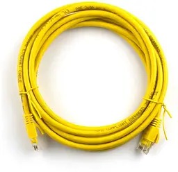 Патч-корд 20м, RJ-45, Cat.5e, CU, мідь, жовтий Ritar (PCR-CU/20Yw / 04300)