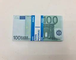 Сувенірні гроші в пачках 100 Євро 80 шт. (6871871387) - мініатюра 3