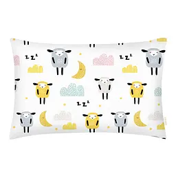 Дитяча постільна білизна в ліжечко SHEEPS CS9, жовтий (SheepYellowGreyBeige_Honey11_140) - мініатюра 3