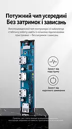 USB-C хаб для периферії UGREEN CM473 концентратор вхід USB-C для хоста та 4 вихідні порти USB-A 3.0 передавання даних до 5 Гбіт/с вбудований кабель 0,2 м кабель в обплетенні без окремого порту живлення для телефонів і планшетів із USB-C та підтримкою OTG одночасна робота всіх 4 портів працює без встановлення драйверів сумісність із ОС Windows Mac OS і Linux корпус космічного сірого кольору з чорним кабелем і чорними деталями (20841) - мініатюра 13