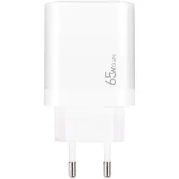 Зарядний пристрій XoKo 1xUSB-C PD65W + 1xUSB QC3.0 GaN white (XK-QC-620) - мініатюра 2