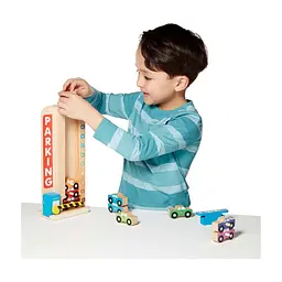 Ігровий набір Melissa & Doug дерев'яний Паркування та машинки (MD15182) - мініатюра 3