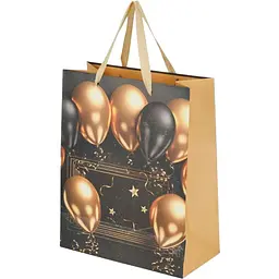 Пакет подарунковий LARGE Air balloons 760400ML Чорний shop (2000991026964) - мініатюра 4