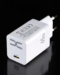 Зарядний адаптер блок живлення DC CA-F10 PD 65 W білий - мініатюра 2