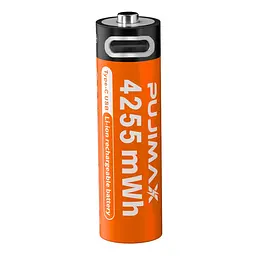 Акумулятори пальчикові AA з входом USB Type-C 4255mWh 1.5V акумуляторні батареї з роз'ємом для заряджання Pujimax 8шт з кабелем - мініатюра 5