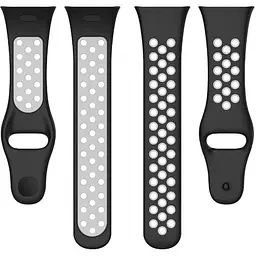 Ремінець DK для Xiaomi Redmi Watch 3 Silicone Sport Band Nike (black / grey) - мініатюра 2