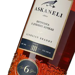 Бренді Askaneli 6 років 40% 0.5 л - мініатюра 5