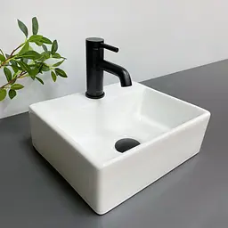 Умивальник VBI Komo white накладний підвісний VBI-015600, Білий - мініатюра 4