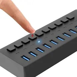 USB hub Acasis P-10 (Чорний) - мініатюра 2