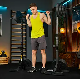 Стійки під штангу Trex Sport TX-100S регульовані з ручками для віджимань - мініатюра 4