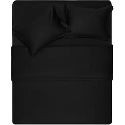 Підковдра Ardesto Mix&Match Premium, 160х220см, 100% бавовна, сатин, чорний (ART1622DVL) - мініатюра 8