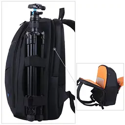 Рюкзак для фотоапарата Puluz PU5011 15.6" 43x30x19.5 см Чорний (IBF086B) - мініатюра 8