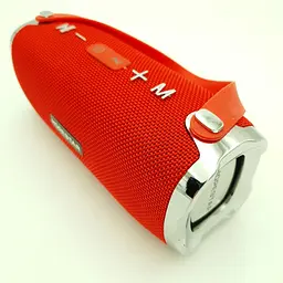 Бездротова акумуляторна колонка Bluetooth акустика FM MP3 AUX USB Hopestar H24 червоний - мініатюра 3