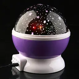Дитячий нічник, що обертається, проектор зоряного неба Star Master Dream світлодіодний LED світильник 5 Вт Фіолетовий - мініатюра 7