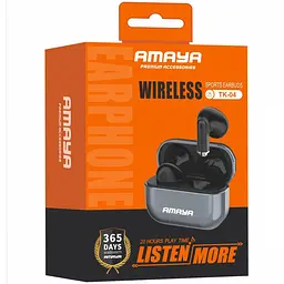 Бездротові TWS навушники Amaya TK04 Black - мініатюра 2