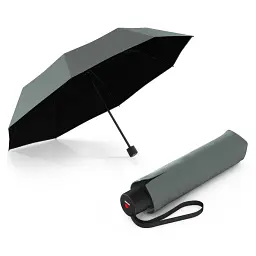 Парасоля Knirps A.050 Medium Manual Sage Black HeatShield механічна, складана (Kn95-7051-23002)