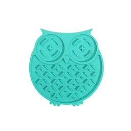 Килимок-годівниця WahoPet licky mat сова силіконовий, зелений - мініатюра 6