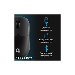 Мишка OfficePro M307B Silent Click Wireless/Bluetooth Black (M307B) - мініатюра 6