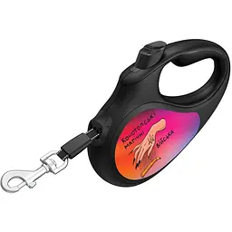 Повідець-рулетка для собак Waudog R-leash, малюнок "Конотопські магічні війська", L, до 50 кг, 5 м, світловідбиваюча стрічка - мініатюра 2