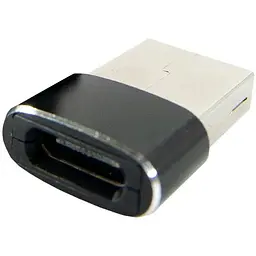 Перехідник Type-C (male) to USB (female) black Dengos (ADP-021)