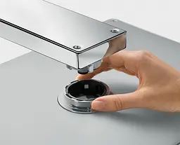 Верхній душ Hansgrohe Rainmaker Select 466х300 3jet Black/Chrome 24007600, Чорний - мініатюра 3