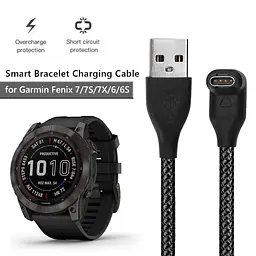Зарядний пристрій Tamister для смартгодинника Garmin Fenix 5/5S/5X/5X Plus/6/6S/6X Pro/7/7S/7X (USB-Г-подібний вхід) - мініатюра 3