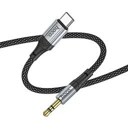 AUX кабель Hoco UPA26 Type-C to Jack 3.5 1 м чорний