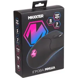 Комп'ютерна мишка Maxxter (McG-6B-I603) USB Black (McG-6B-I603) - мініатюра 5