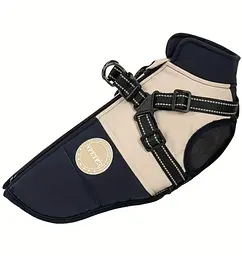 Зимова куртка для собак V.PET.B.R. Luxury Dog Jacket C519 Black&Cream