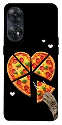 Чохол Demsky Pizza Love Cat для Oppo Reno 8 T 4G