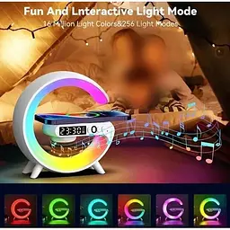 Світильник із бездротовою зарядкою телефону LED G63 RGB - мініатюра 4