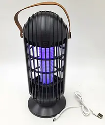 Лампа для комарів акумуляторна 5W від USB 2в1 LED світильник нічник і Електрична пастка знищувач комах 25см UKC Mosquito Killer Lamp BG-008