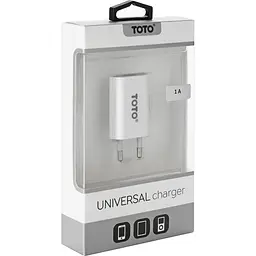 Зарядний пристрій TOTO TZV-44 Travel charger 1USB 1A White - мініатюра 3