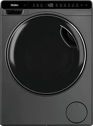 Haier Пральна машина фронтальна, 5кг, 1200, A, 42.3см, дисплей, інвертор, люк чорний, Wi-Fi, висота 70см, сріблястий