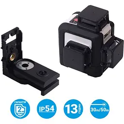 Лазерний рівень My Tools 3D-Mark 1H/2V/360-50 червоний з адаптером (144-3R-360-A) - мініатюра 6