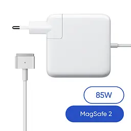 Зарядний пристрій макбука 85W, MagSafe 2 (T-tip), білий блок живлення, зарядка для ноутбука + магнітний кабель, швидка зарядка, адаптер живлення Apple MacBook (ARS38994)