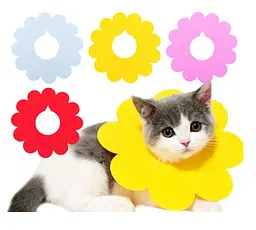 Захисний комір для котів Derby Sunflower Yellow, L - мініатюра 2